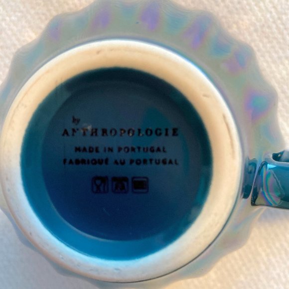 Anthropologie Lustered Latte Mug (Dark Turquoise) - Picture 3 of 4